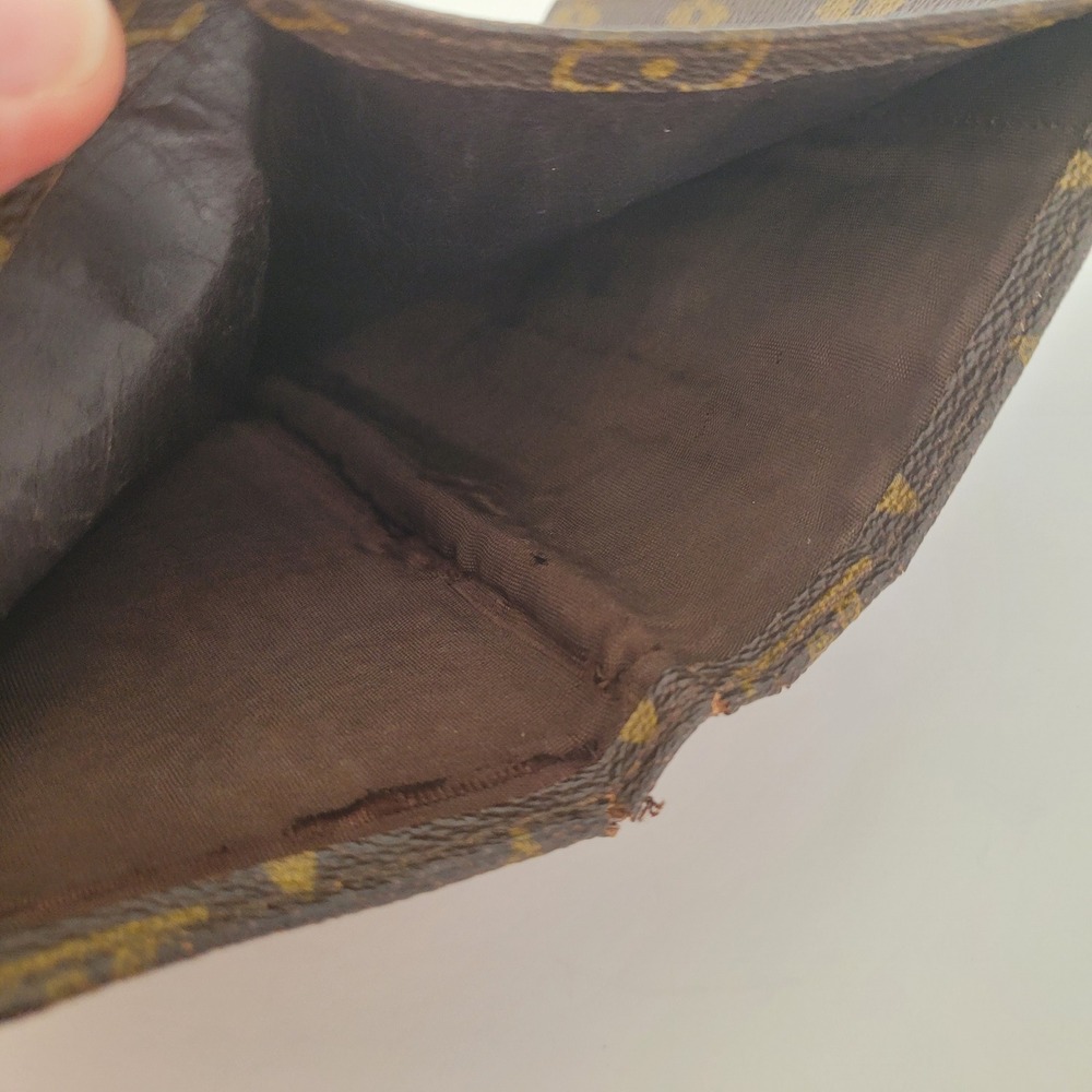 Louis Vuitton Vintage Monogram Passport Cover Long Wallet Brown France - Picture 10 of 13